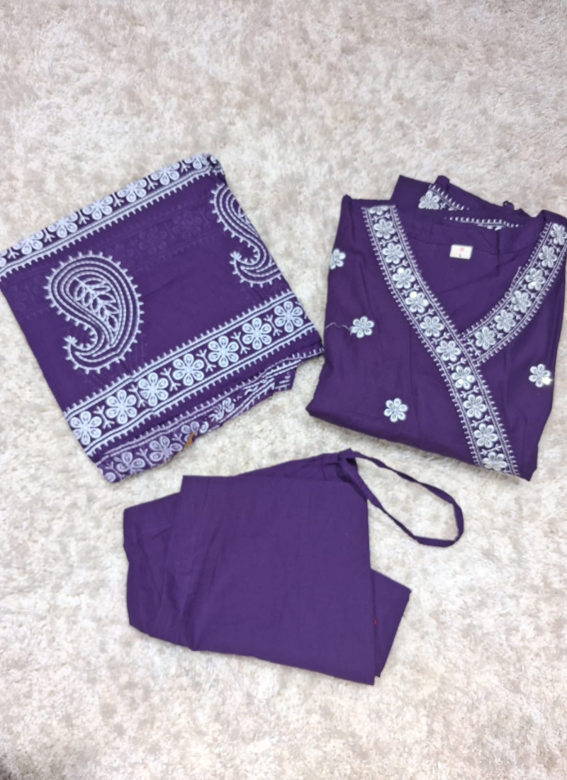 Rayon Blend Anarkali Kurta Set 1