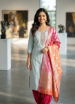 FANCY COTTON KURTHI SET