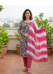 Women's Floral Printed Cotton Tunic / Kurti Shirt