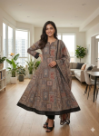 Women's Printed Anarkali Suit Set