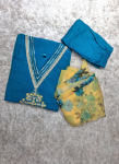 Embroidered Straight Kurta Pant Set with a Printed Floral Dupatta 1