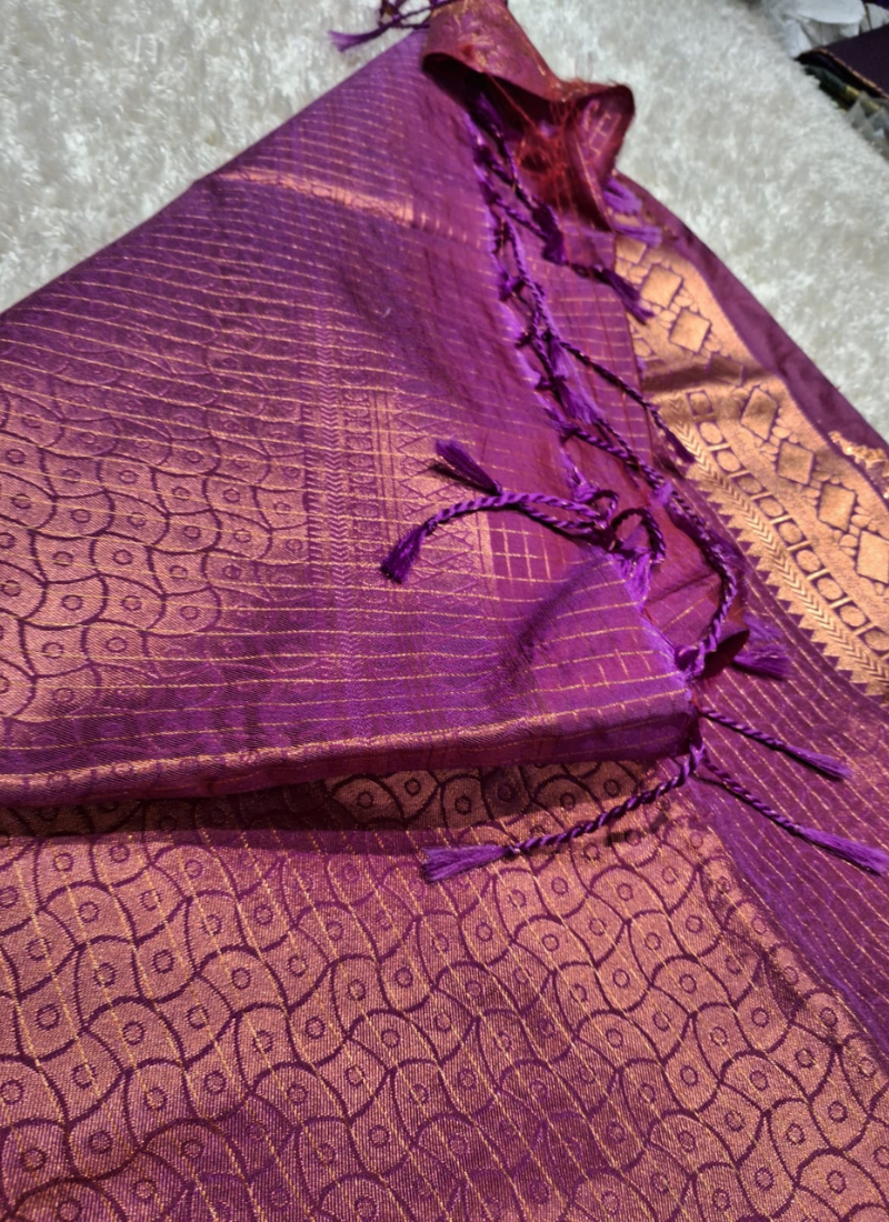 Semi Kanchipuram Soft Silk Saree 1