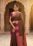 Semi Kanchipuram Soft Silk Saree